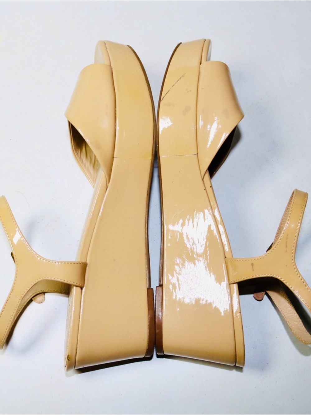 Tory Burch Abena Wedge Sandals in Beige - Picture 6 of 13